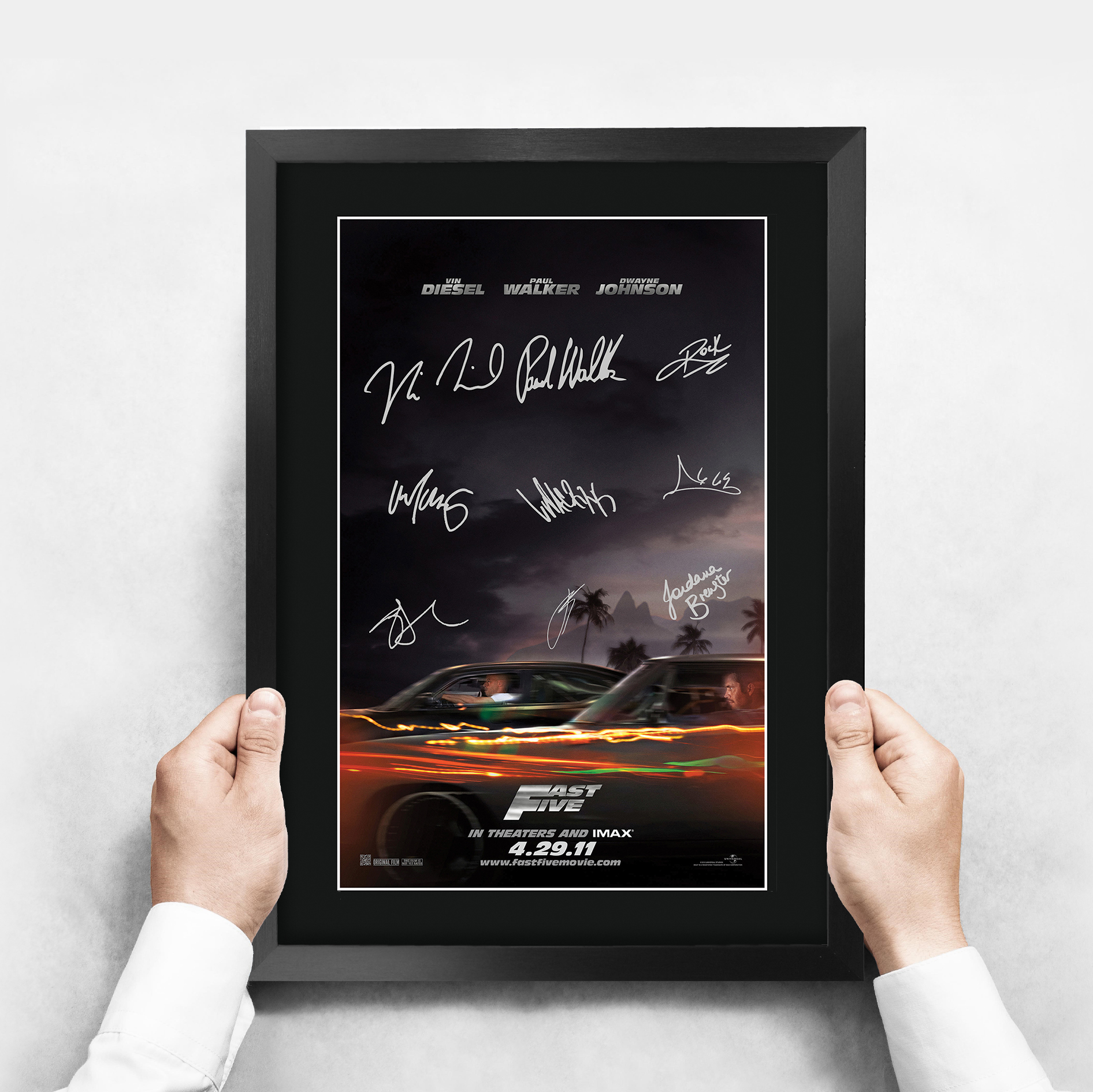 HWC Trading Paul Walker Fast And Furious Gifts USL Printed Signed