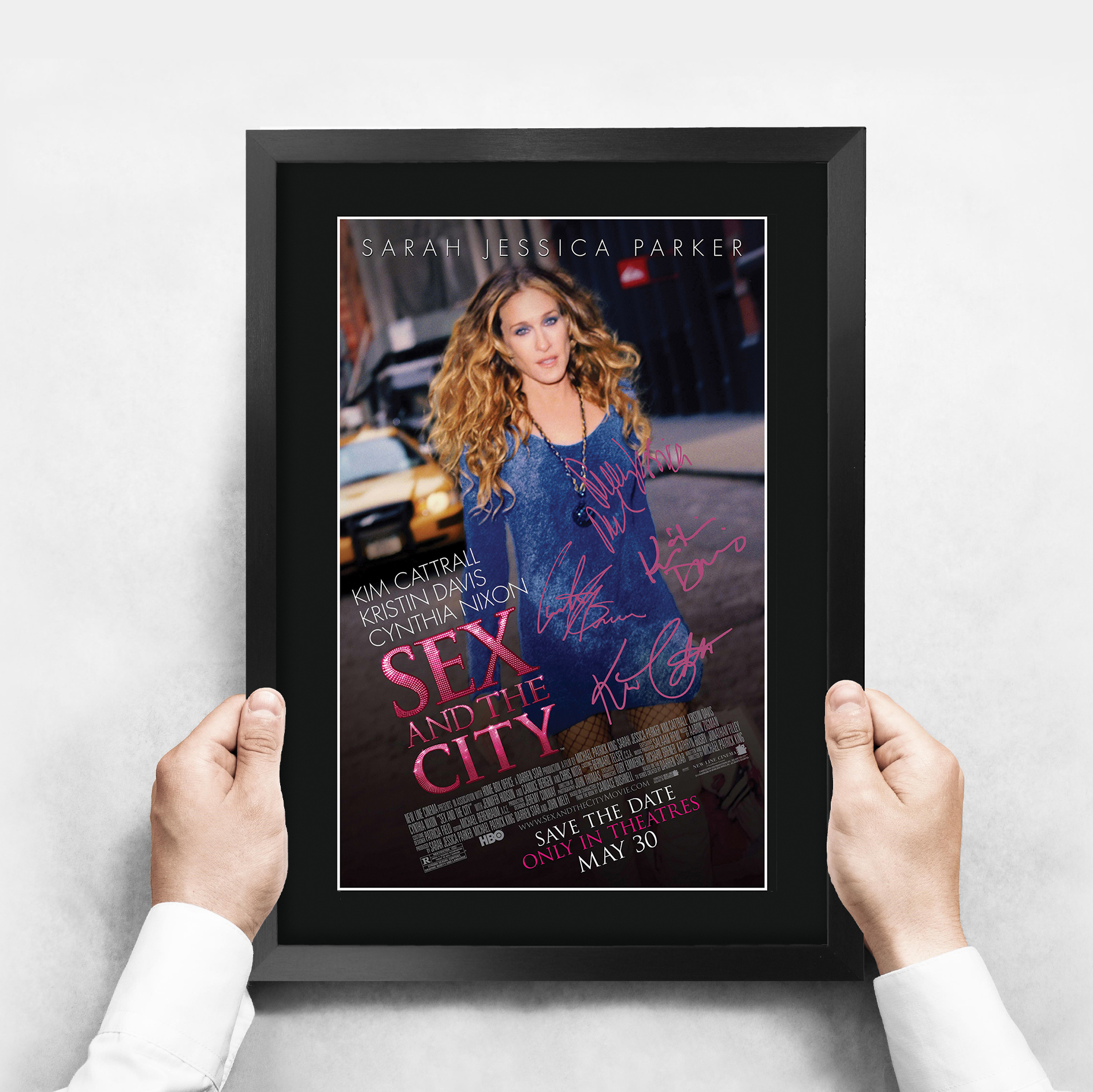 Sex and the City Sarah Jessica Parker A3 Poster Framed Photo Print for  Movie Fan