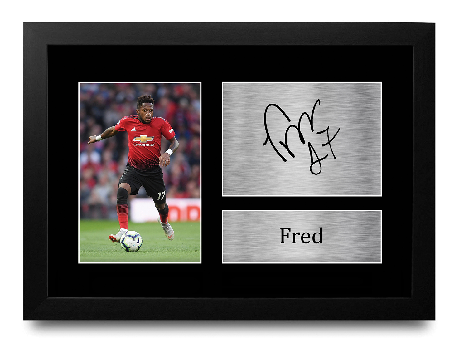 Fred Signed A4 Framed Printed Autograph Man United Print Gift | eBay