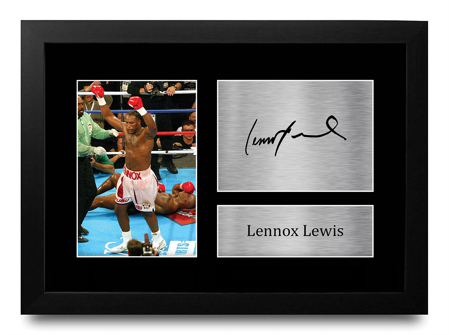 Lennox Lewis Signed Pre Printed Autograph A4 Photo Gift For a Boxing ...