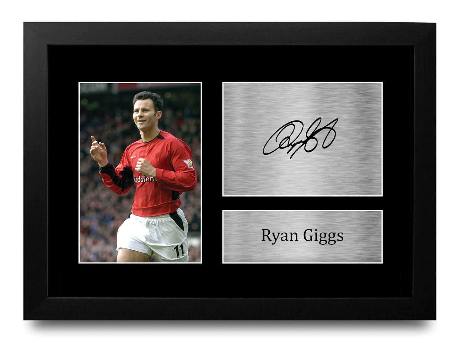 Ryan Giggs Signed A4 Framed Printed Autograph Man United Print Gift | eBay