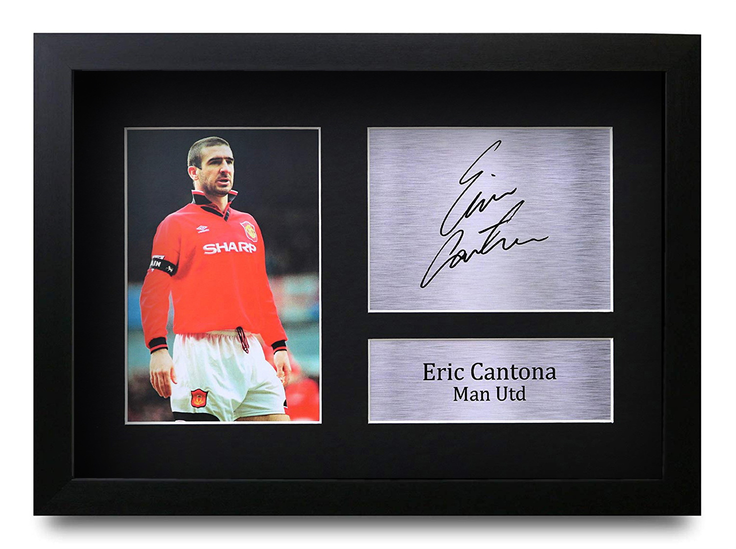 Eric Cantona Signed Pre Printed Autograph Photo Gift For A Man Utd Fan ...