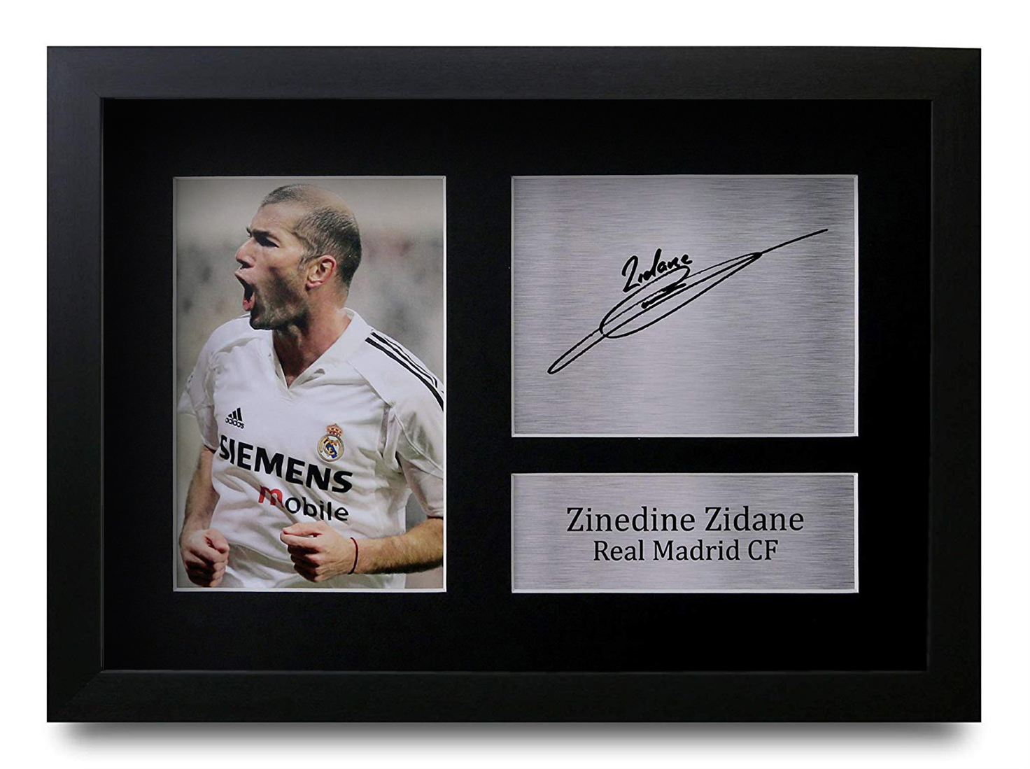 Zinedine Zidane Signed Pre Printed Autograph Photo Gift For A Real ...