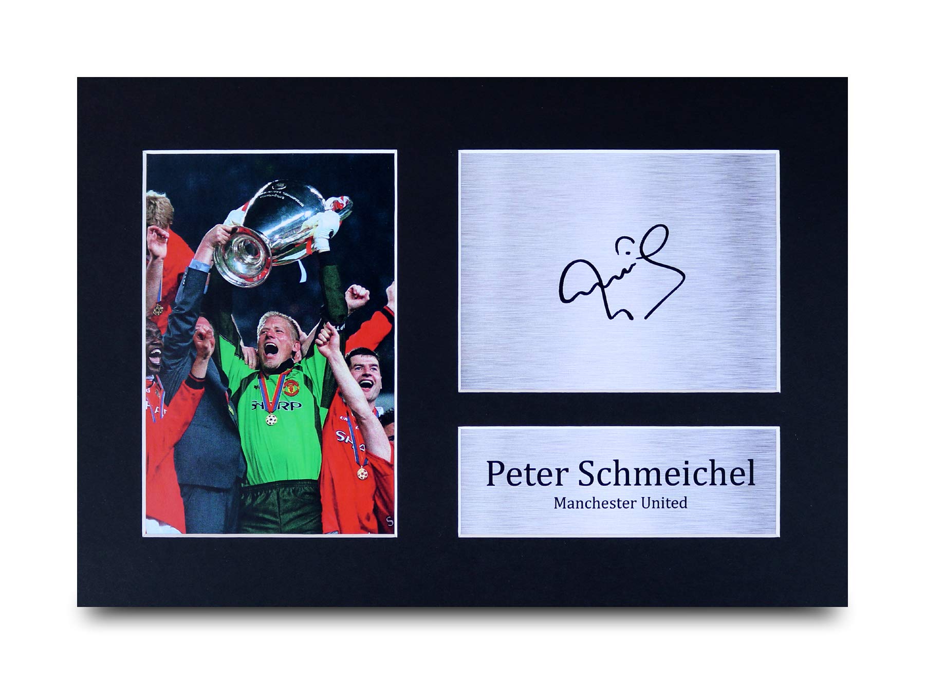 Peter Schmeichel Signed Pre Printed Autograph Photo Gift For a Man Utd ...