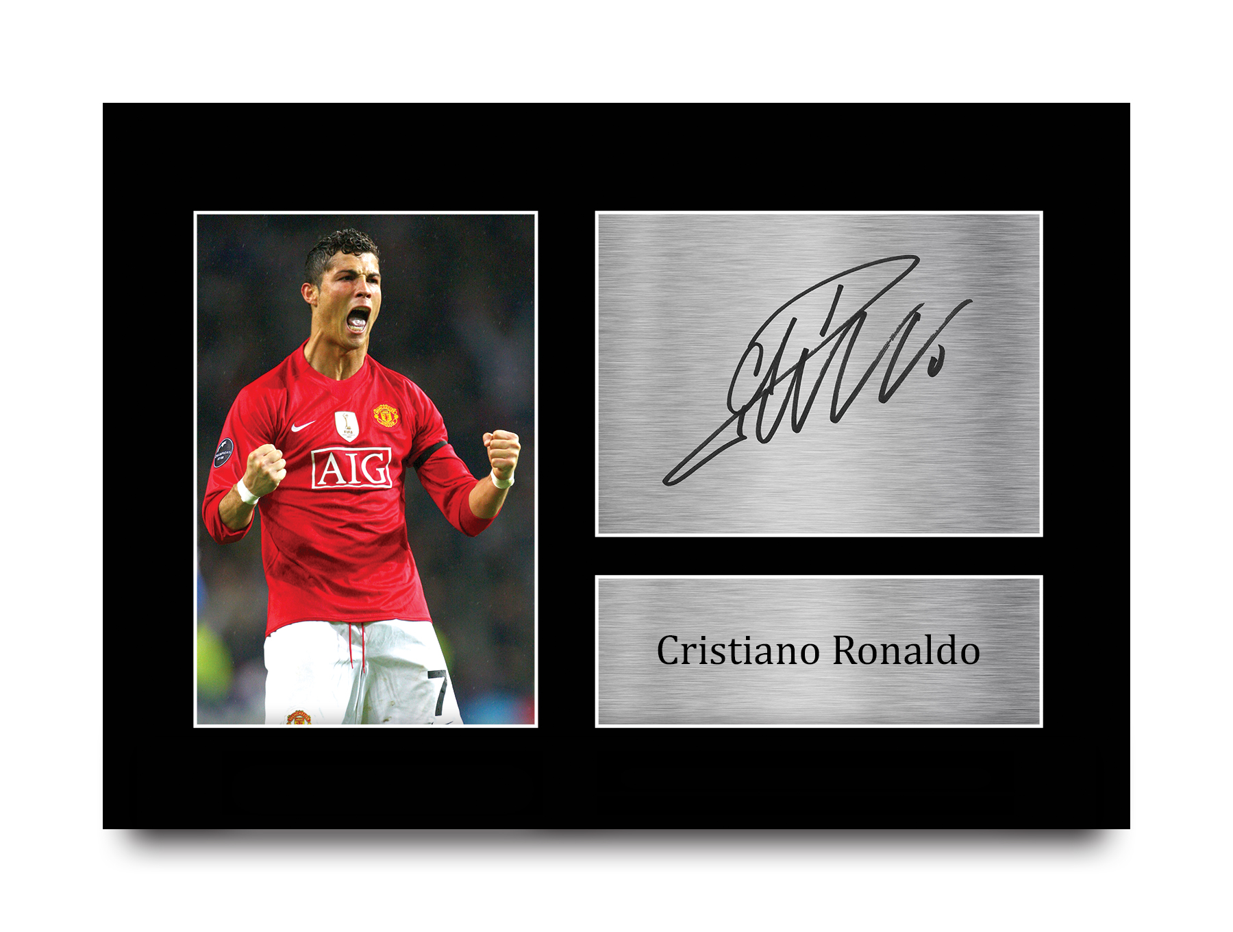 Cristiano Ronaldo Signed A4 A3 Framed Prints Autograph Juventus, Madrid ...