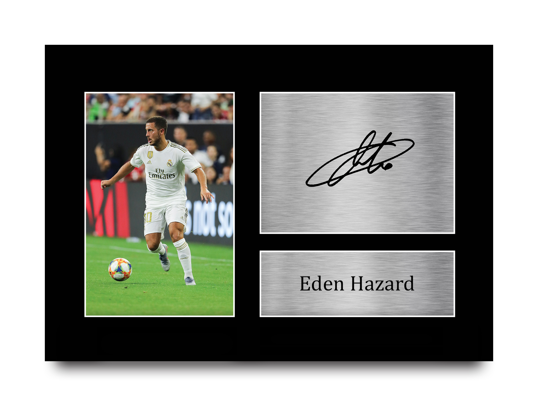 Eden Hazard Signed Printed Autograph A4 Photo Gift For Chelsea/Real Madrid  Fans