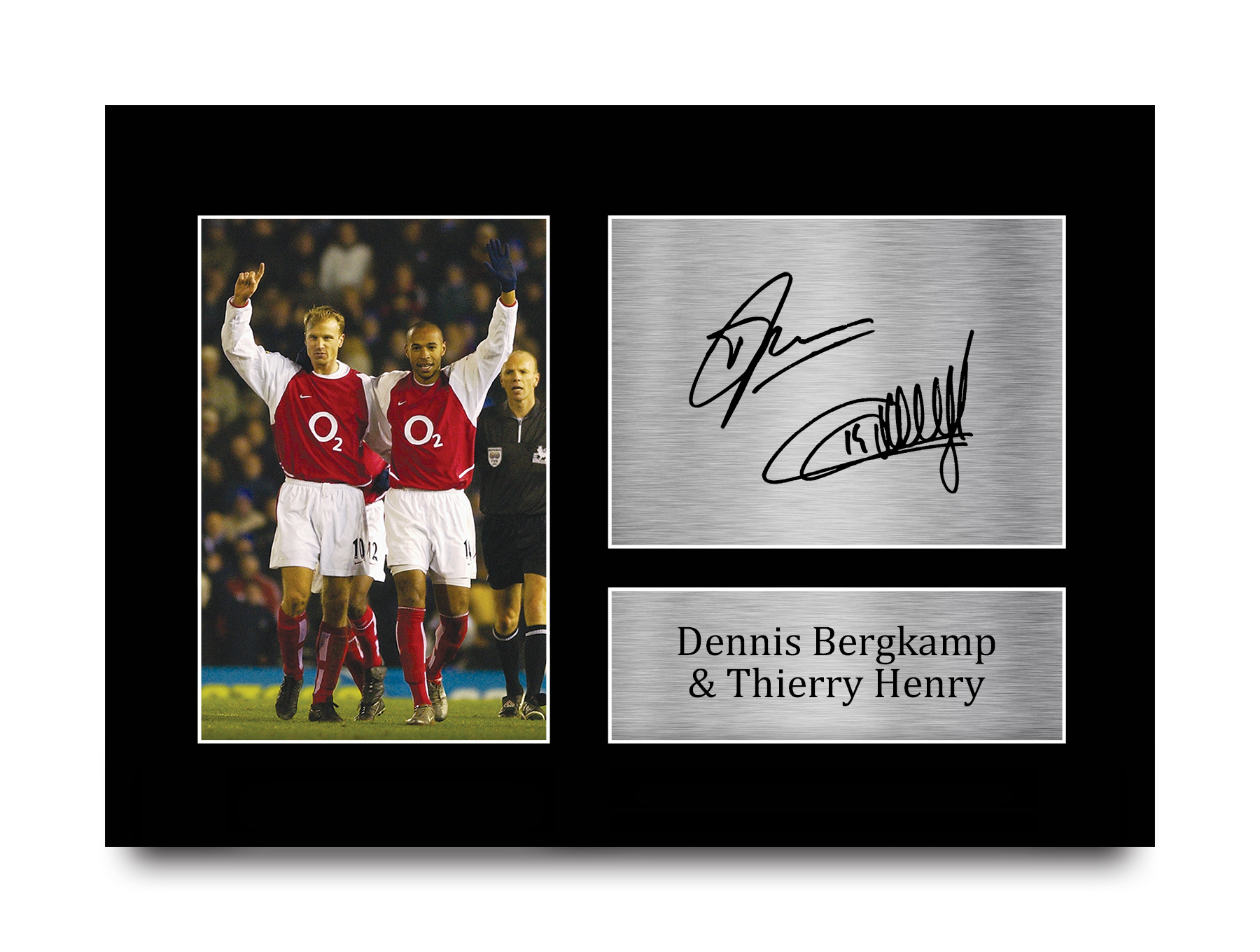 Arsenal Framed Signed Henry - Bergkamp Iconic Print