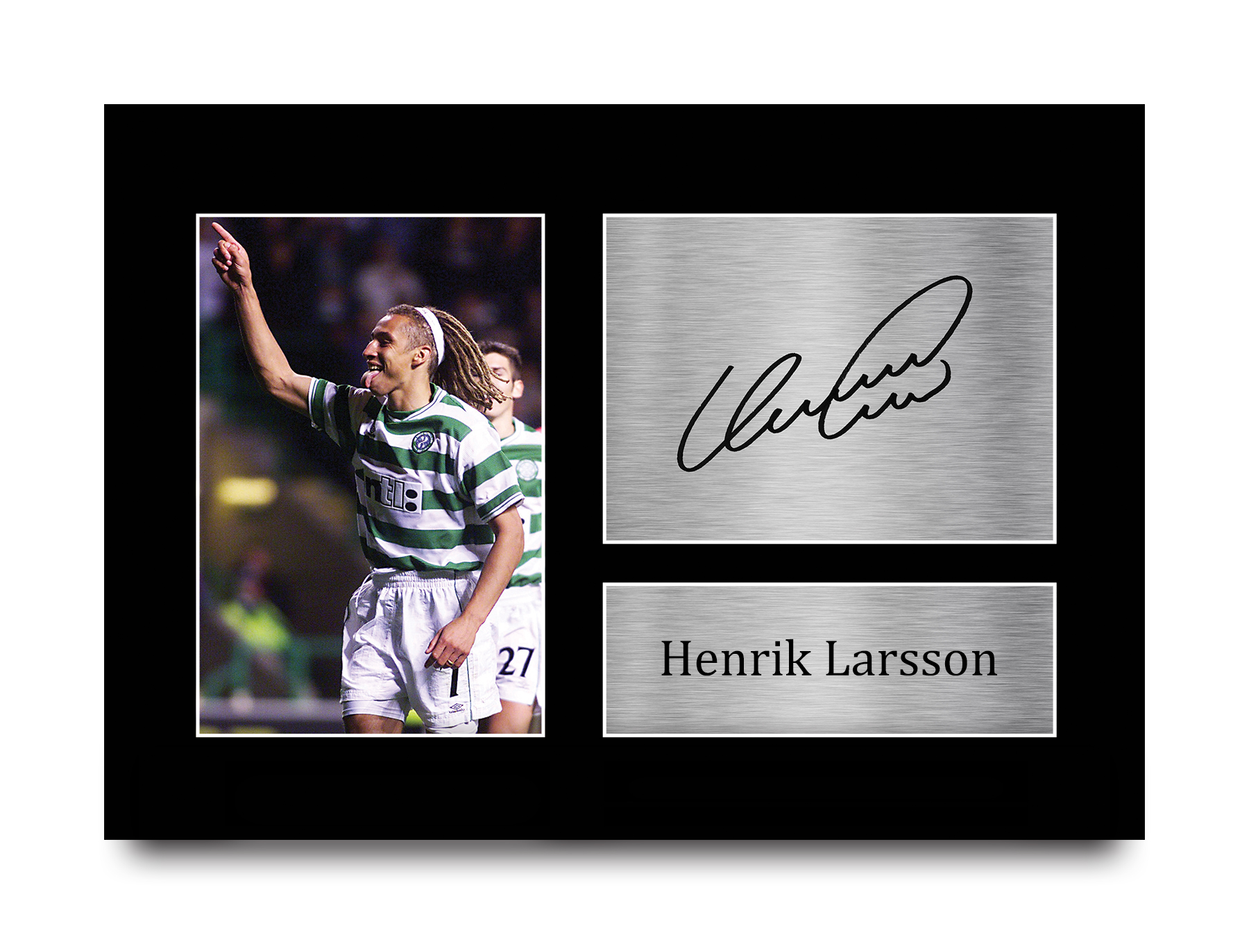 signed celtic shirt framed