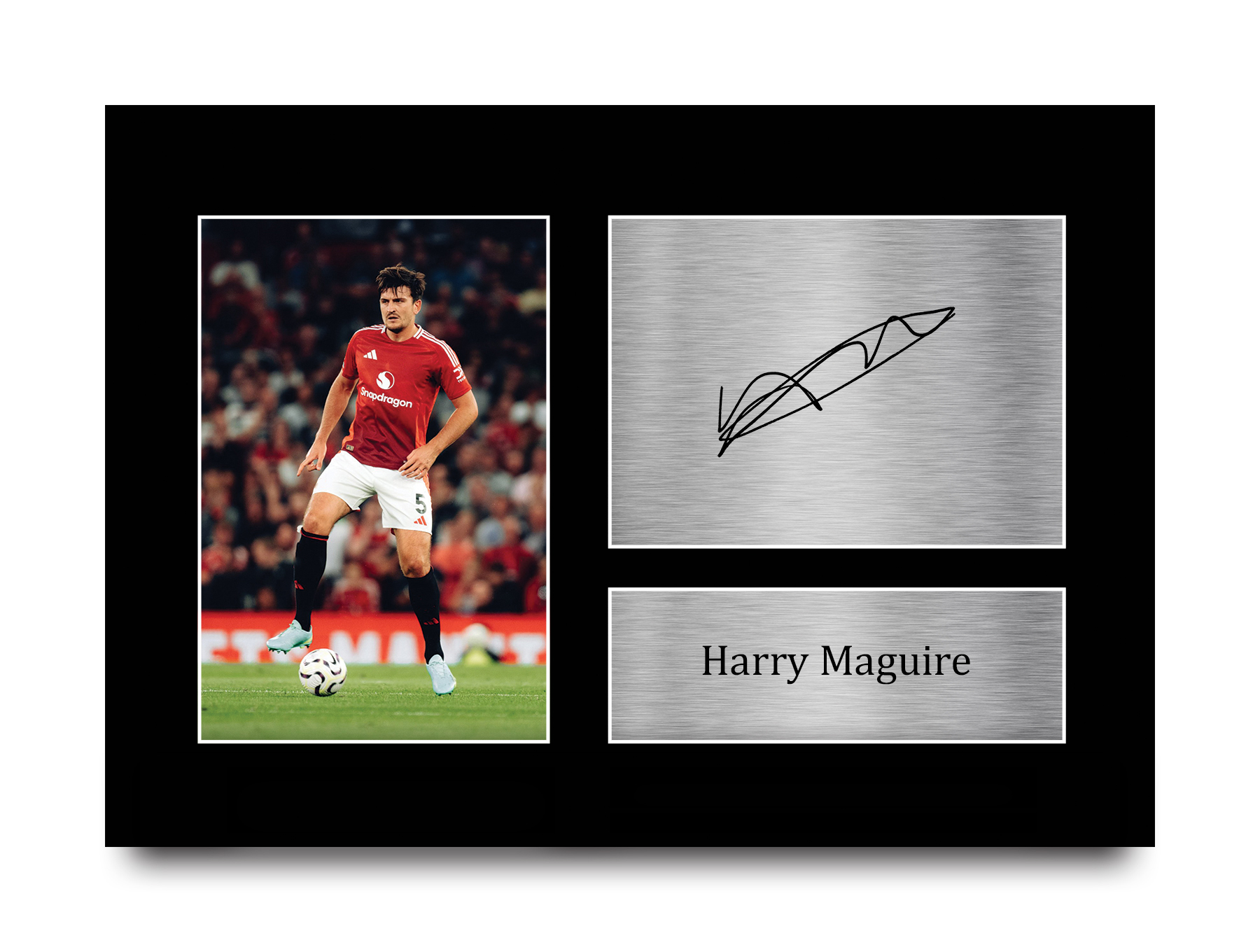 Harry Maguire Signed A4 Framed Printed Autograph Man United Print Gift 